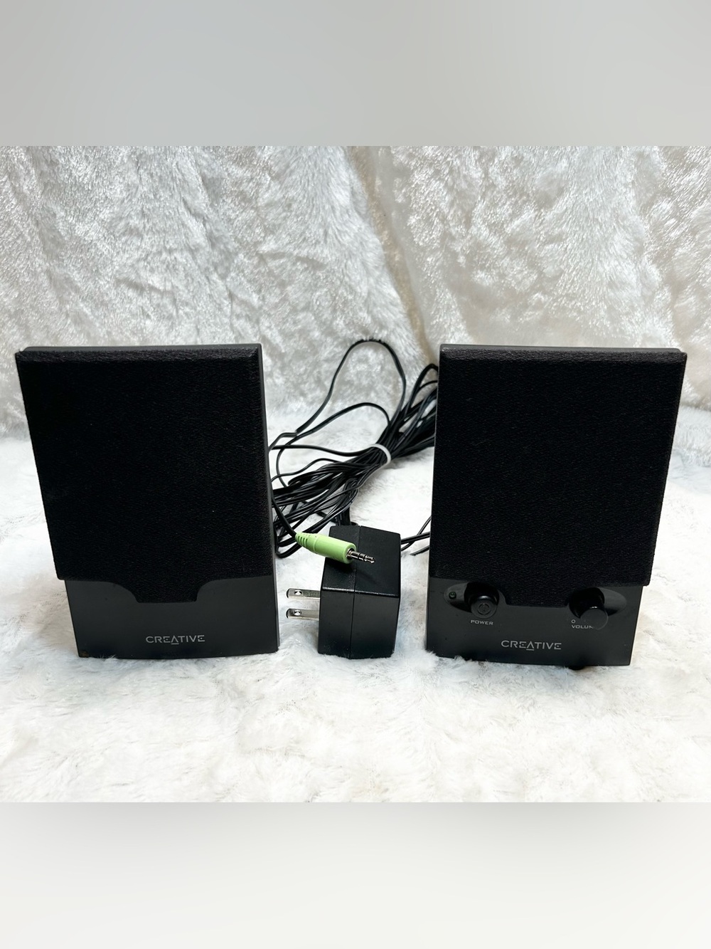 Creative SBS230 MMS14 Wired Computer Speakers W/Power Adapter TESTED